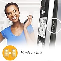 Vista 10 de AT&T CL84307 Dect 6.0 Teléfono expandible con cable/inalámbrico con bloqueador inteligente de llamadas, plateado/negro con 3 teléfonos