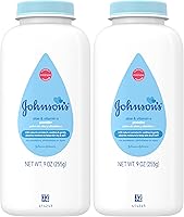 Johnson's Hypoallergenic Baby Powder with Aloe & Vitamin E, Cornstarch, Paraben-Free Dye-Free, 1.5oz Pack of 2 for Delicate Skin