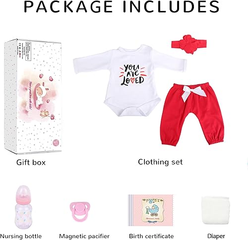 Miniatura 6 de Muñeca realista Reborn Baby Girl negra  Muñeca recién nacida afroamericana realista de 20 pulgadas con cuerpo suave, juego de regalo para niños a