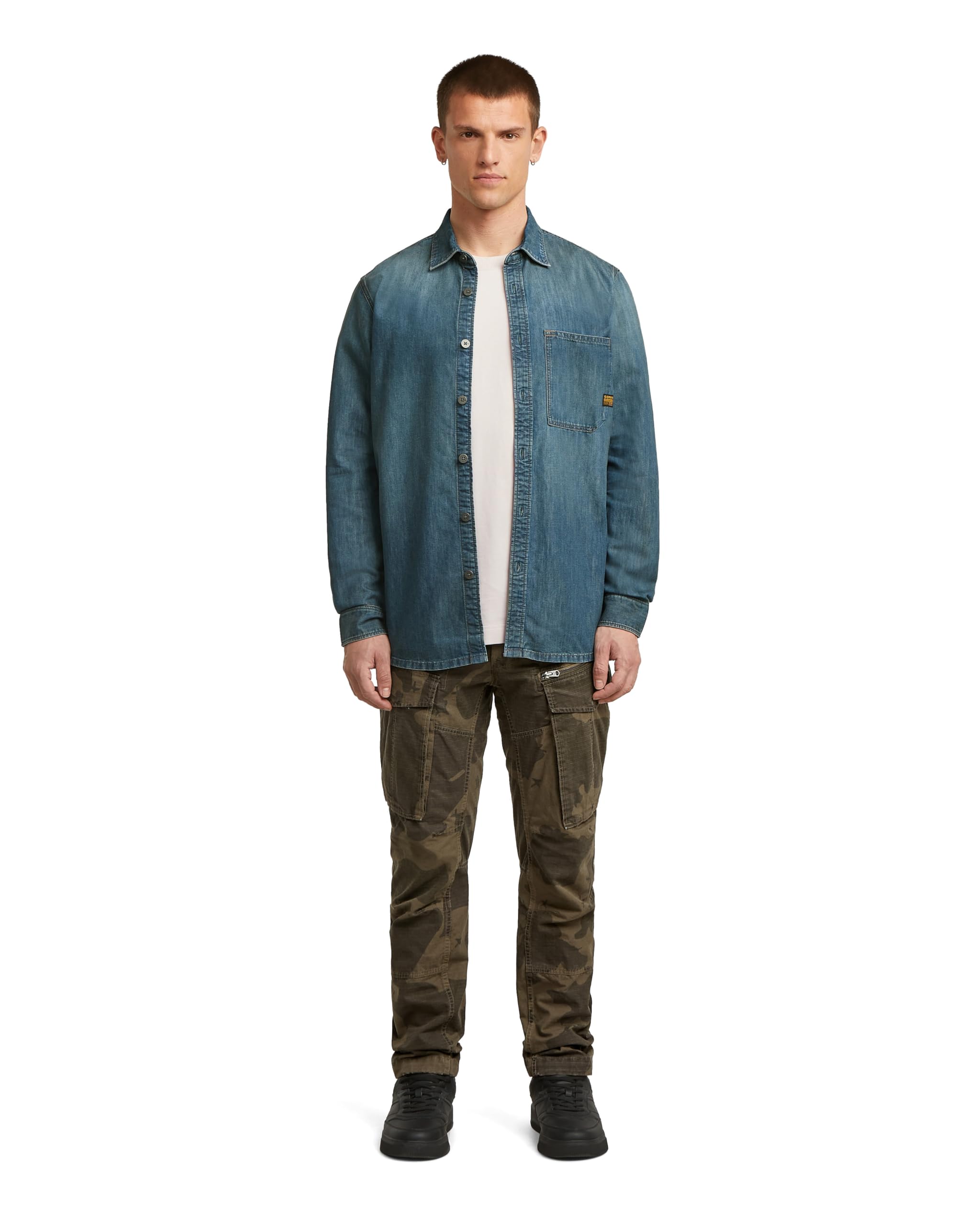 G-STAR Rovic Zip 3D Regular Tapered spodnie, Wielokolorowy (Wren Gd Border Camo D02190-e277-h654), 31W / 34L
