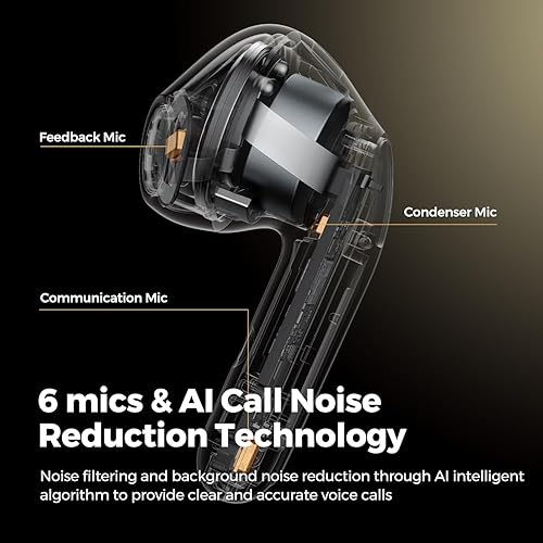 Miniatura 6 de SoundPEATS Auriculares inalámbricos Air4, AptX Adaptive less Noise Cancelling Earbuds Snapdragon Sound, QCC3071 Bluetooth 5.3 auriculares con Boost