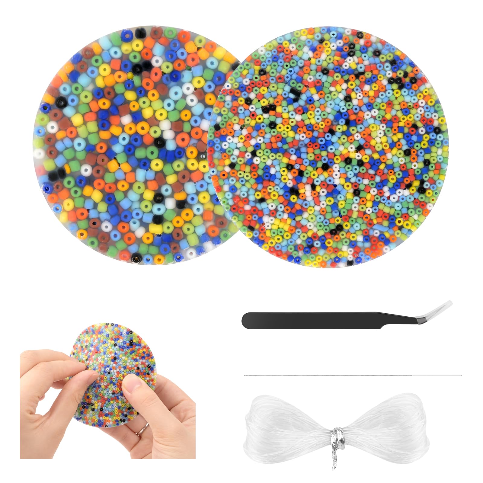 BOUBONI Picking Pad 2 Pack Skin Picking Fidget Toys Sensory Pick Pads Toy for ADHD Dermatillomania Trichotillomania Anxiety Stress Relief for Adults and Kids (Rainbow Color)
