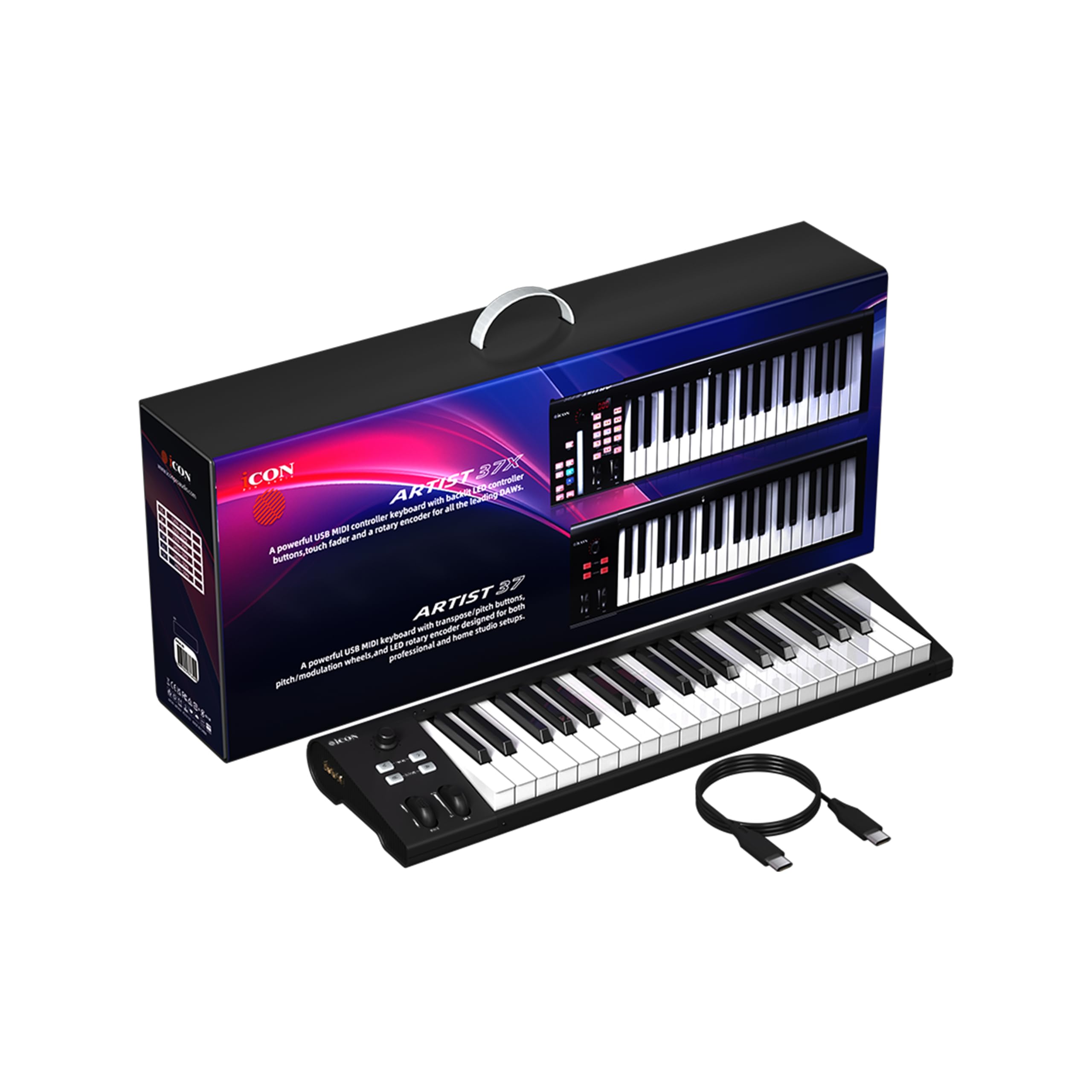 Icon Pro Audio Artist 61 USB MIDI keyboard controller with 61
