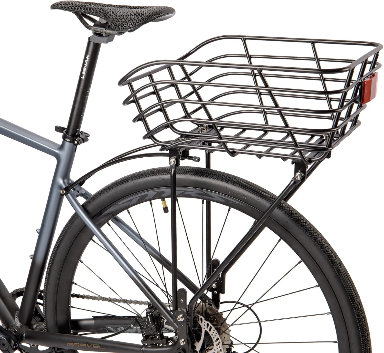 CXWXC Panier de vélo arrière avec porte-bagages - Porte-bagages avec panier fixe pour vélos avec et sans freins à disque - Porte-charge pour panier de vélo pour 26"-29" et 700c