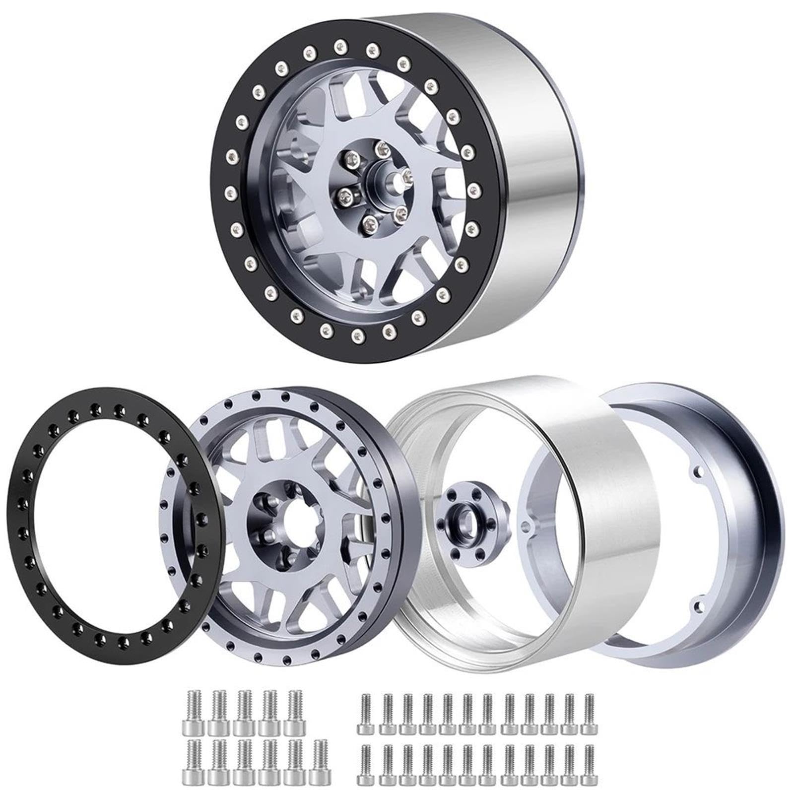 Moyeu Jante Roue Beadlock Alliage D'aluminium pour 1/7 1/8 1/10
