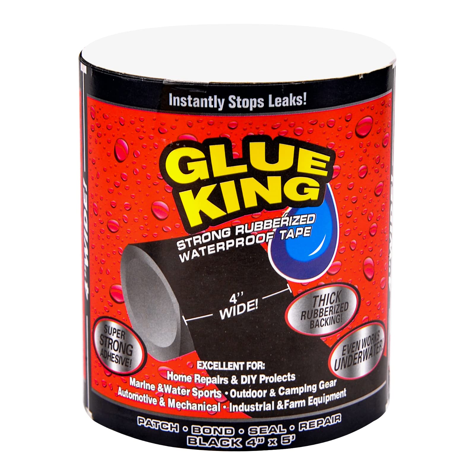 ASSDITED Repair Tape, Waterproof Tape, Quick Stop Leaks, Rubber Sealing Tape, Multi-purpose Flex Repair Adhesive for Pool Garden Pipe Leak Repair, Electrical Tape Strong Bond (Black)