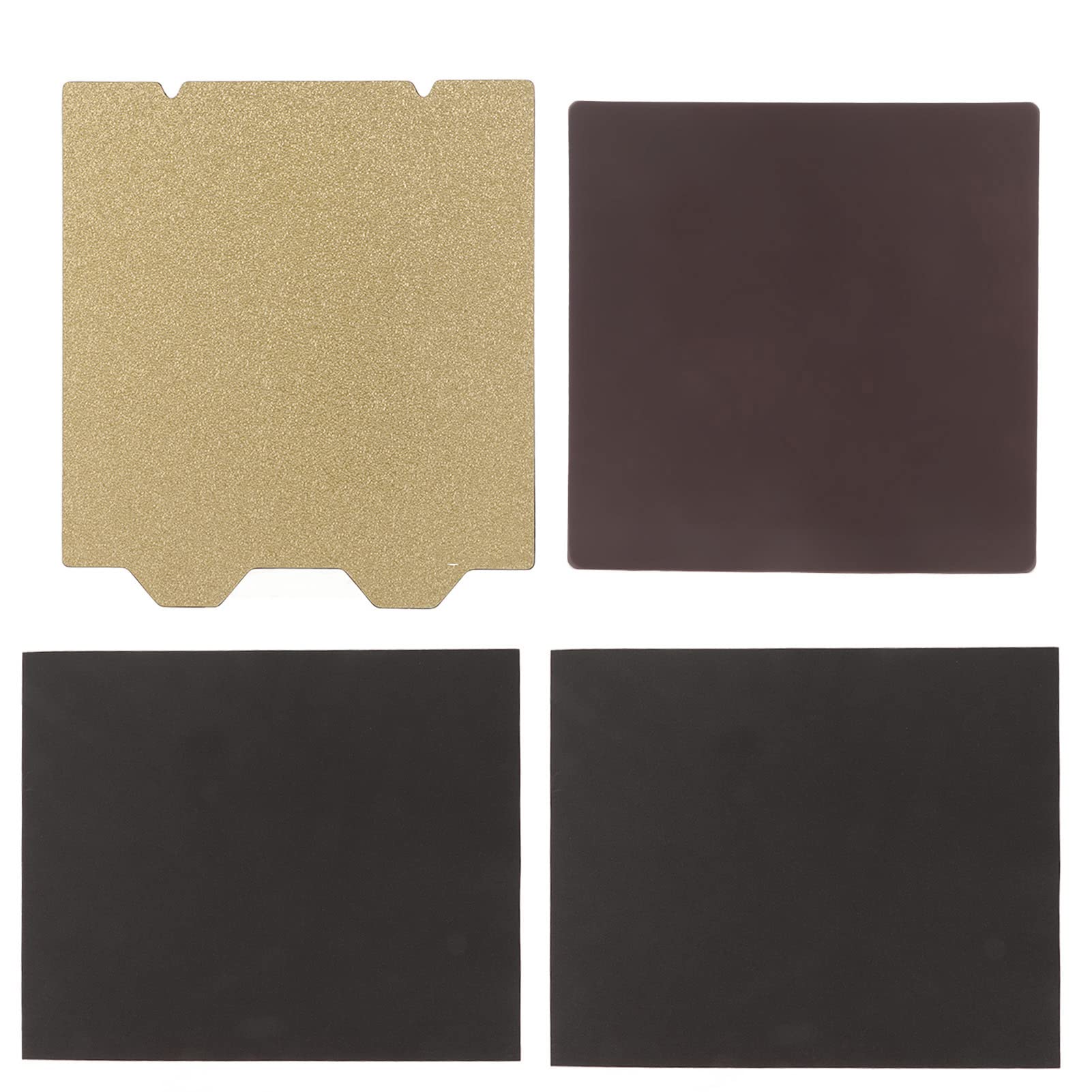 3D Printer Build Plate 4.7x4.7in Double Sided Carbon Fiber Textured Powder Steel Plate for Vorn 0 Vorn V0.1 (PET Steel Plate with Magnetic Sticker)