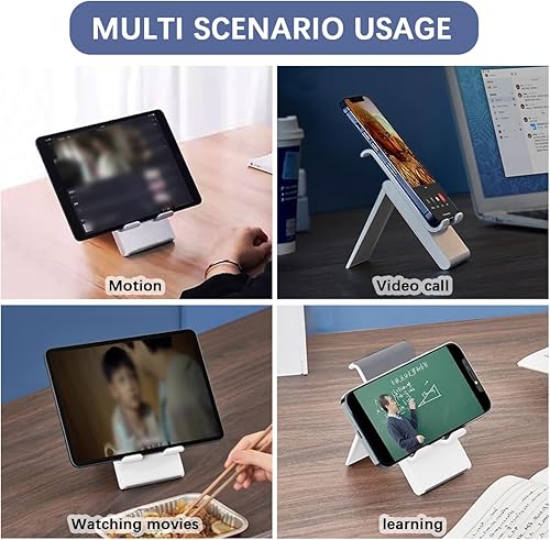 Miniatura 3 de OLizee Soporte para tableta Soporte para tableta de ángulo y altura ajustable Soporte para teléfono con almohadillas antideslizantes Soporte de