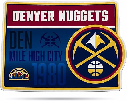 Rico Nuggets 18" State Shape Pennant SSP86001S Nuggets 18" State Shape Pennant
