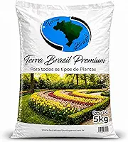 Terra Vegetal Premium 5kg com Fibra de Coco (Fibraxim) e Adubo de Curral | Substrato Orgânico Rico em Nutrientes | Alta Retenção de Umidade | Embalagem Reforçada | Ideal para Vasos, Hortas e Jardins
