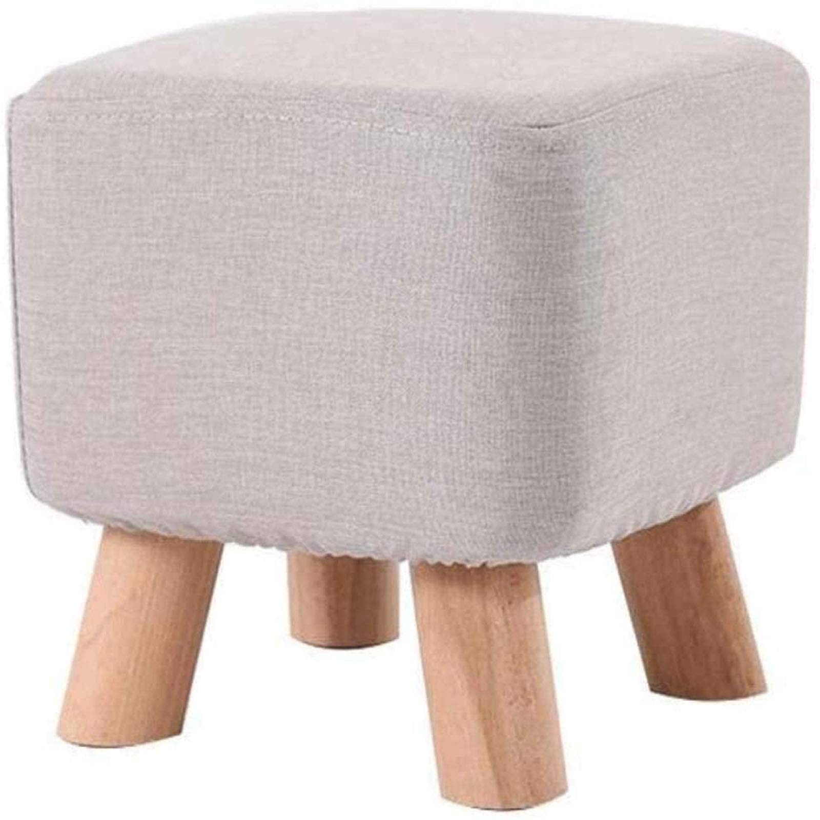Pouf carré créatif haut de gamme et repose-pieds gris