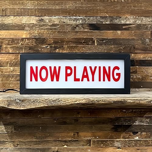 Miniatura 3 de Now Playing RGB LED Neon Lightbox Regulable Montaje en Pared Pulsando Estudio Señal de Advertencia Luces Iluminadas Señal de Luces Iluminadas para