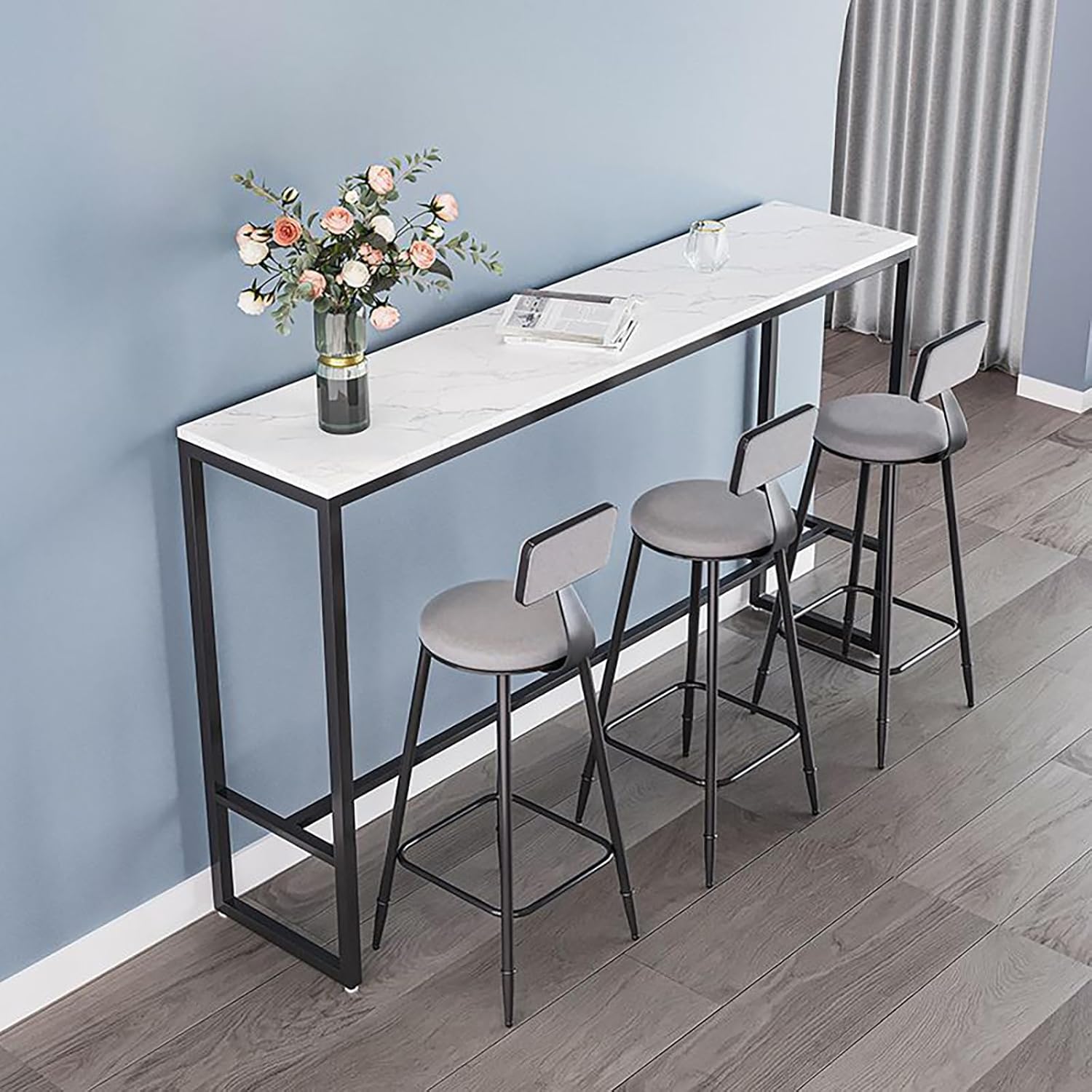 色:ブラック】SoBuy カウンターテーブル セット バーカウンター