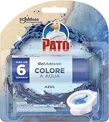 Pato Detergente Sanitário Gel Adesivo com Aplicador Azul 38g com 6 Discos