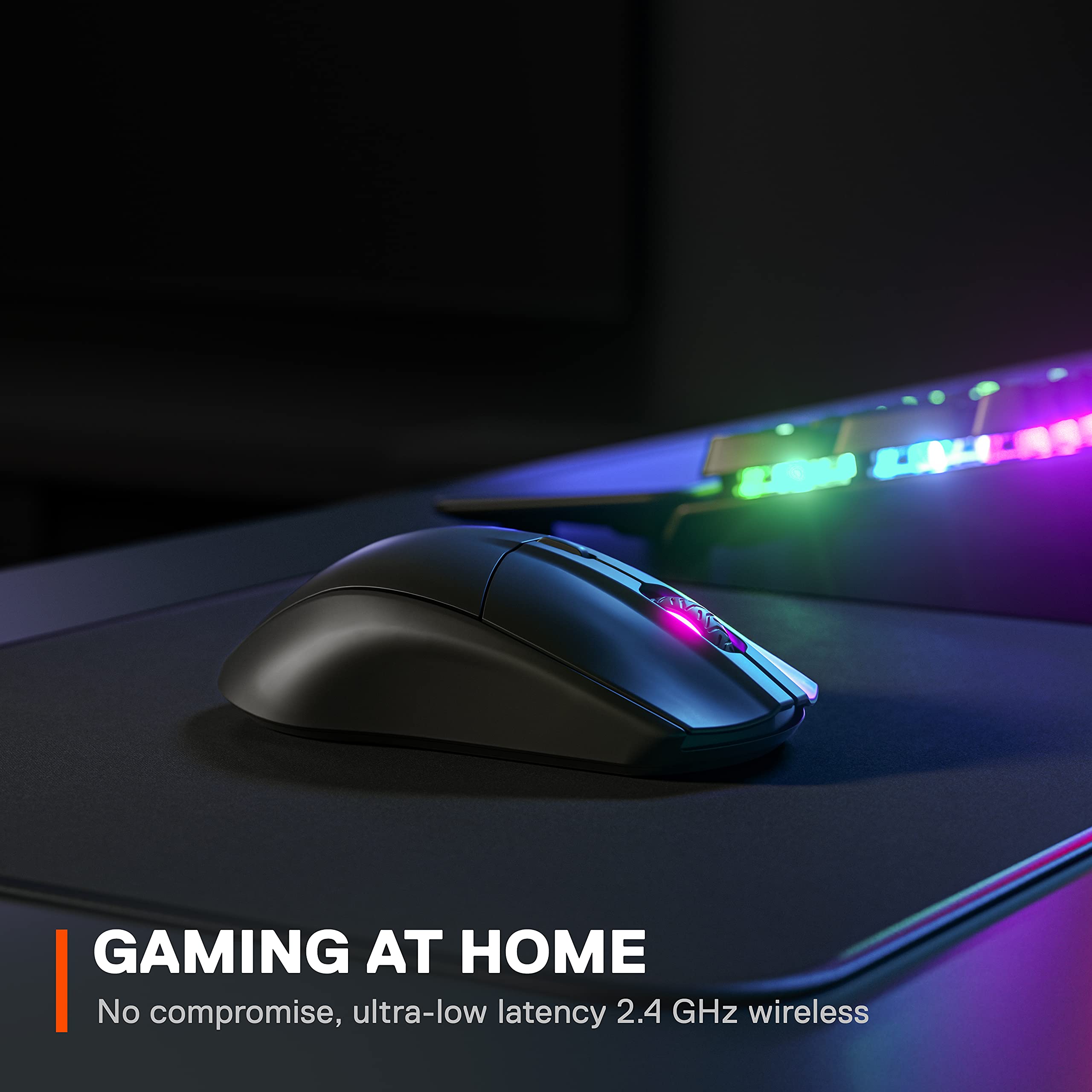 SteelSeries Rival 3 Wireless - Souris Gamer - Plus de 400 Heures d'autonomie - Dual Wireless 2,4 GHz et Bluetooth 5.0-60 Millions de clics Noir