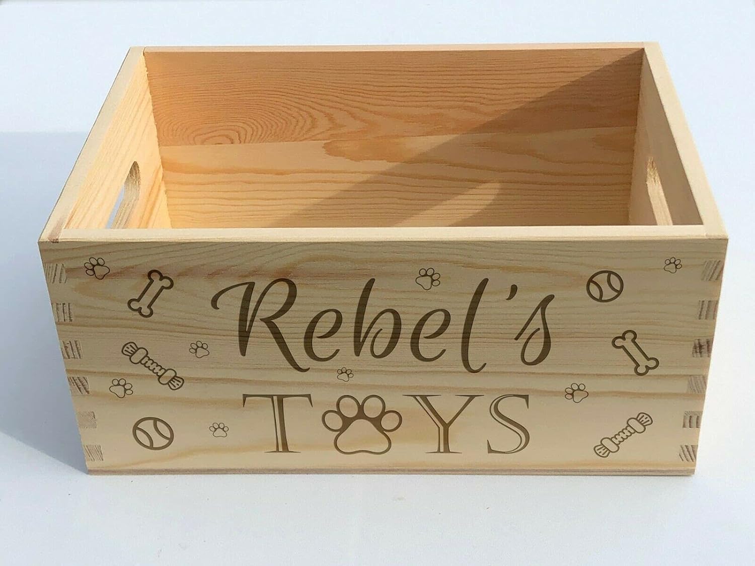 Dog Toy Crate Storage Pet Toys Present Gift Personalised Home Puppy