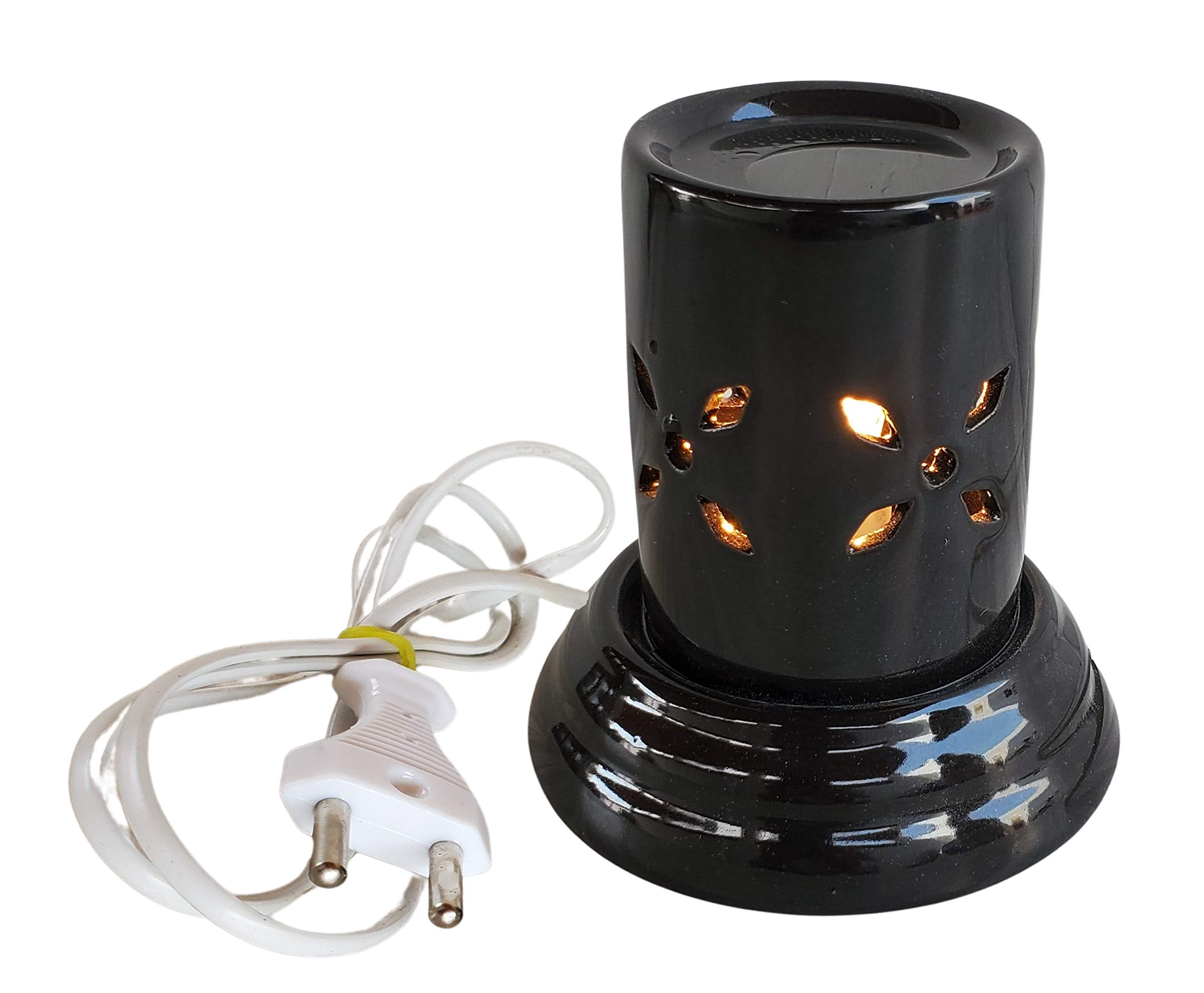 Pure Source India Ceramic Oil Diffuser Electric Small (4.5 inch, Black) (B08YNT8NKT) Amazon Price History, Amazon Price Tracker