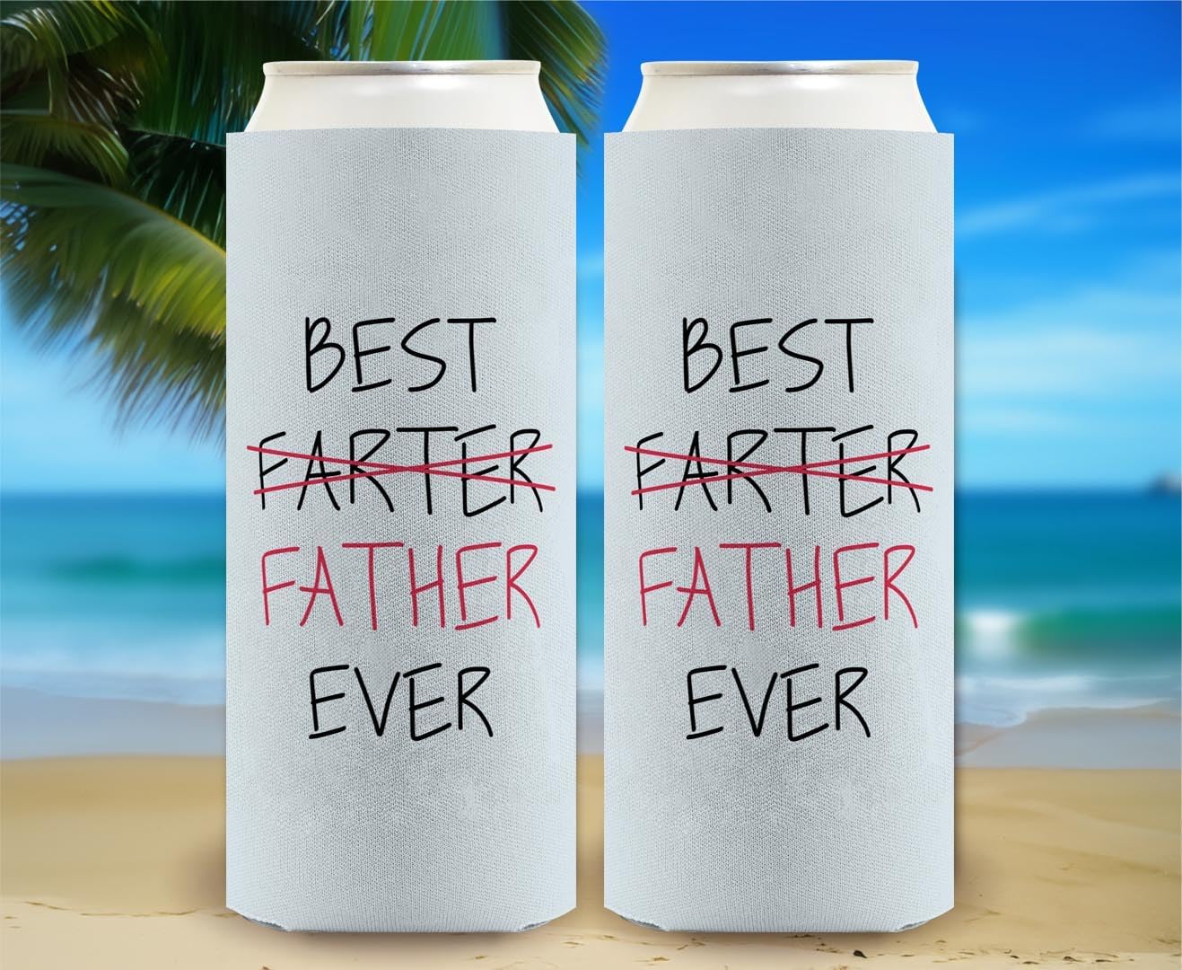 Best Dad Ever Gift For Dad Best Farter Father Ever 12-Pack Ultra Slim Can Thermocoolers
