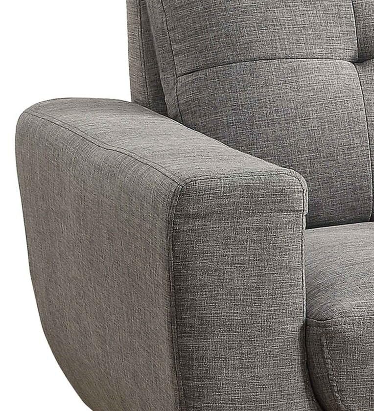 Image of Lakdi The Furniture Premium Lounge Chair for Living Room and Upholstered Fabric Armchair with Tufted Back Rest, Soft Padded Seating and Solid Legs | 5 Years Warranty | Free Assembly - 15185265