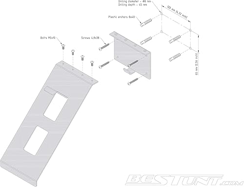 Miniatura 3 de Helmablage Helmhalterung | Para Motorrad Halter Regal Rack Fixierung Fixierung | Berg an der Wand | Blanco