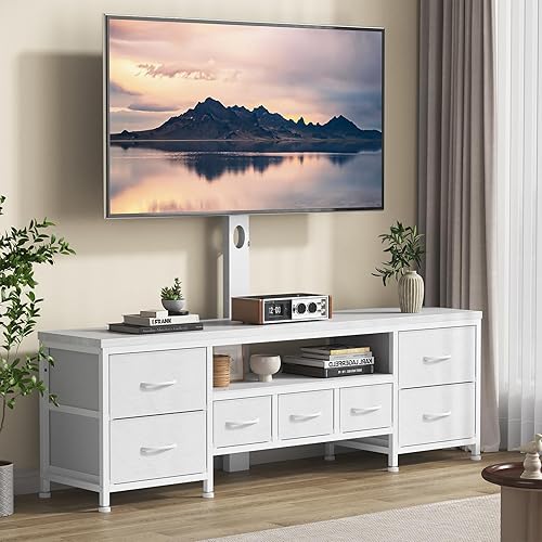 TV Stand with Mount for 45/55/65/75 inch TVs, 51.2" Dresser