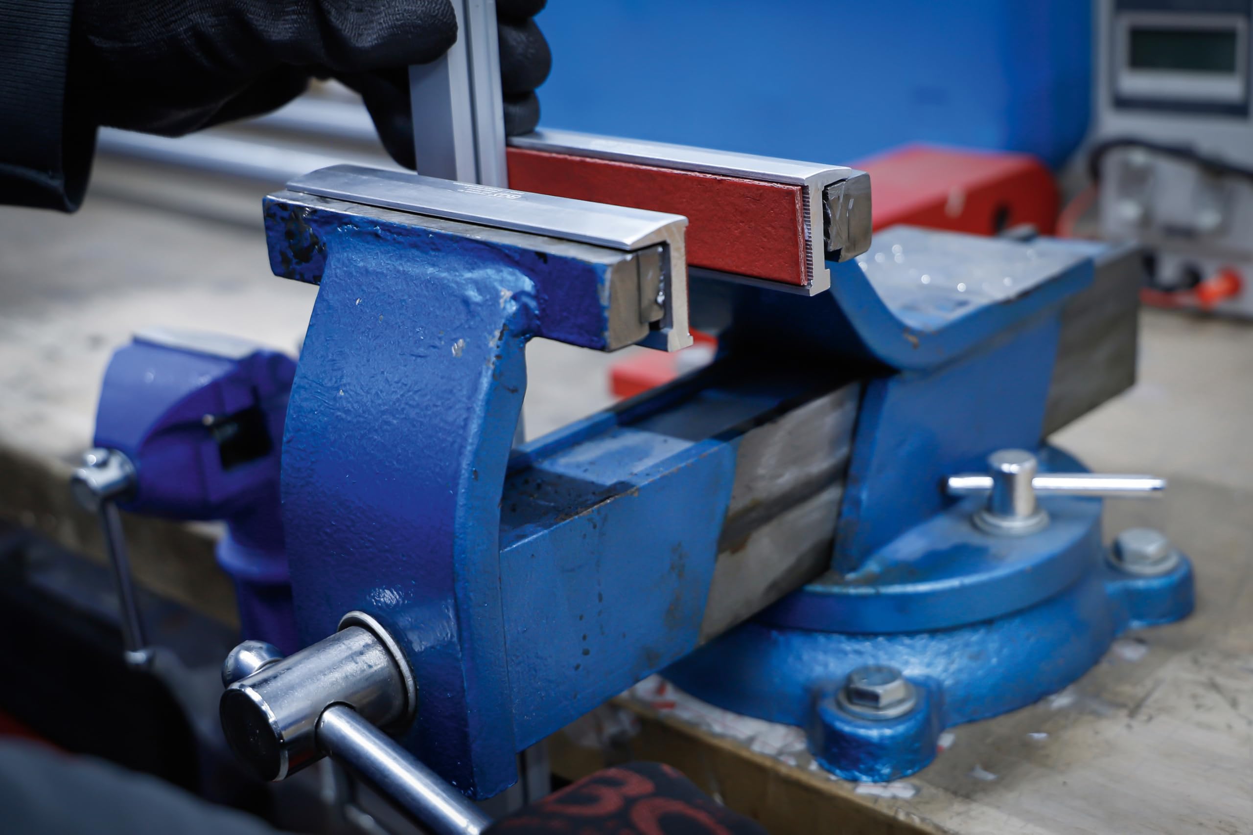 BGS Coppia copriganasce per morsa da banco alluminio larghezza 100 mm 2 pz