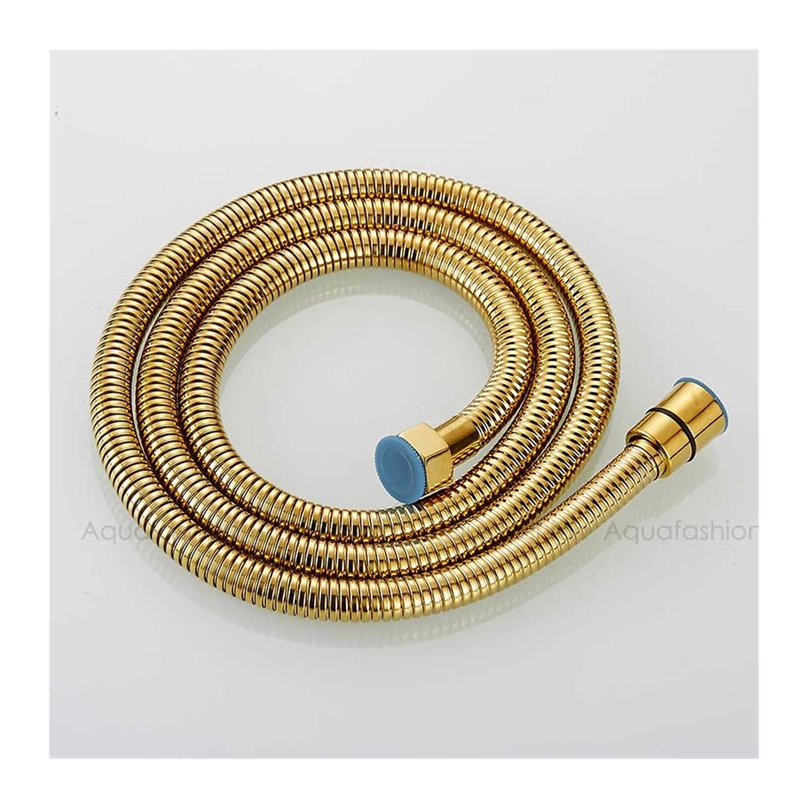 Shower Hose, Stainless Steel Universal Replacement Hose,Shower Pipe 150cm Tube Flexible Bathroom Plumbing(Golden)