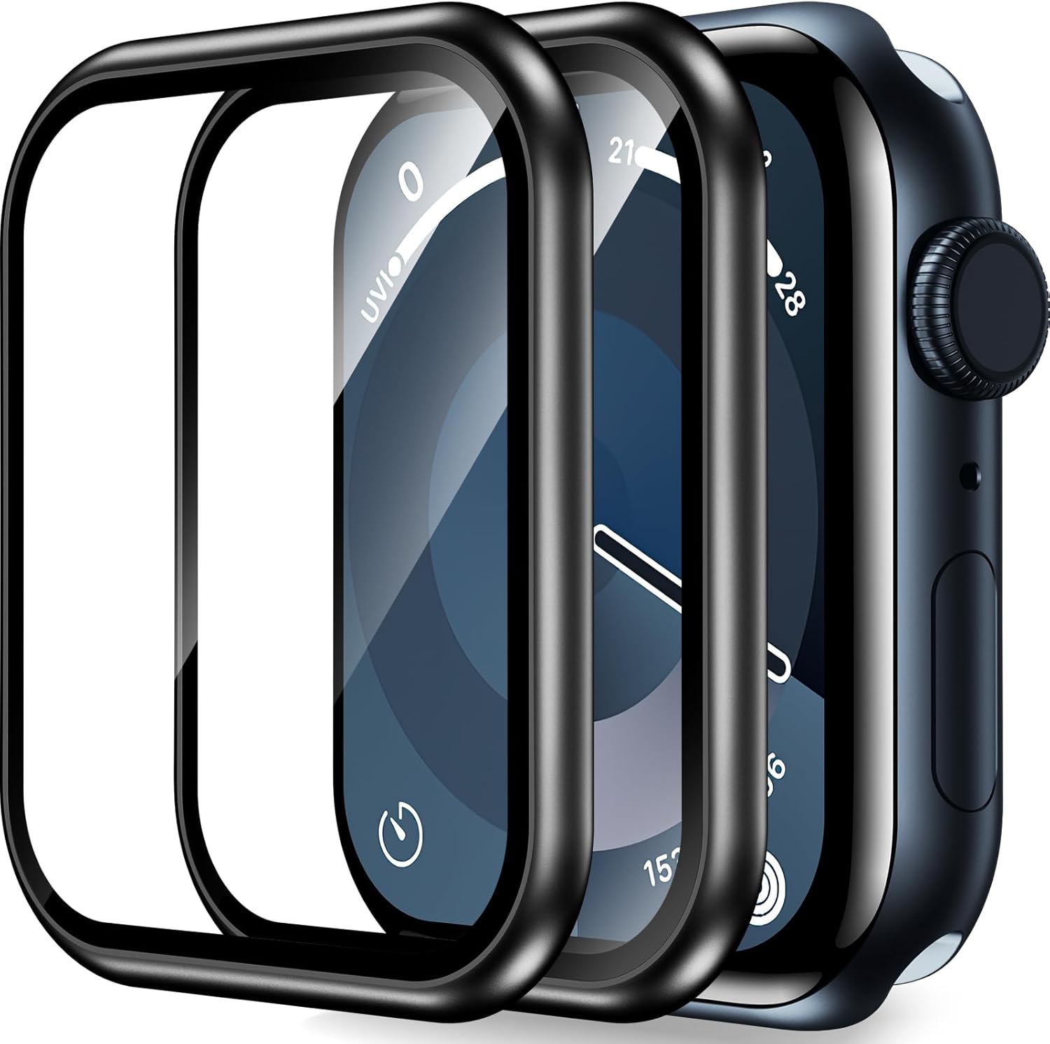 BAZO 2 Pack for Apple Watch Screen Protector 41mm Series 9