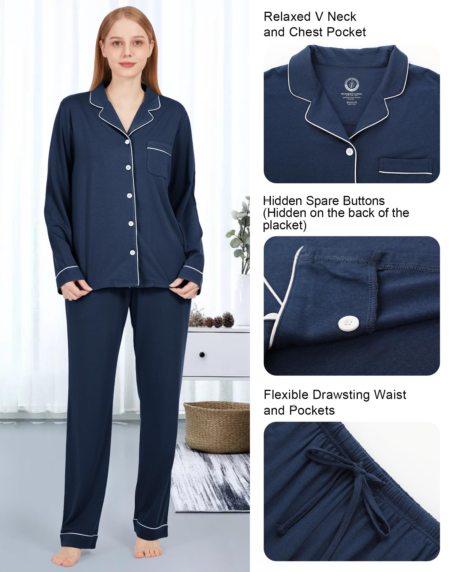 BAMBOO COOL Conjunto de pijama para mujer