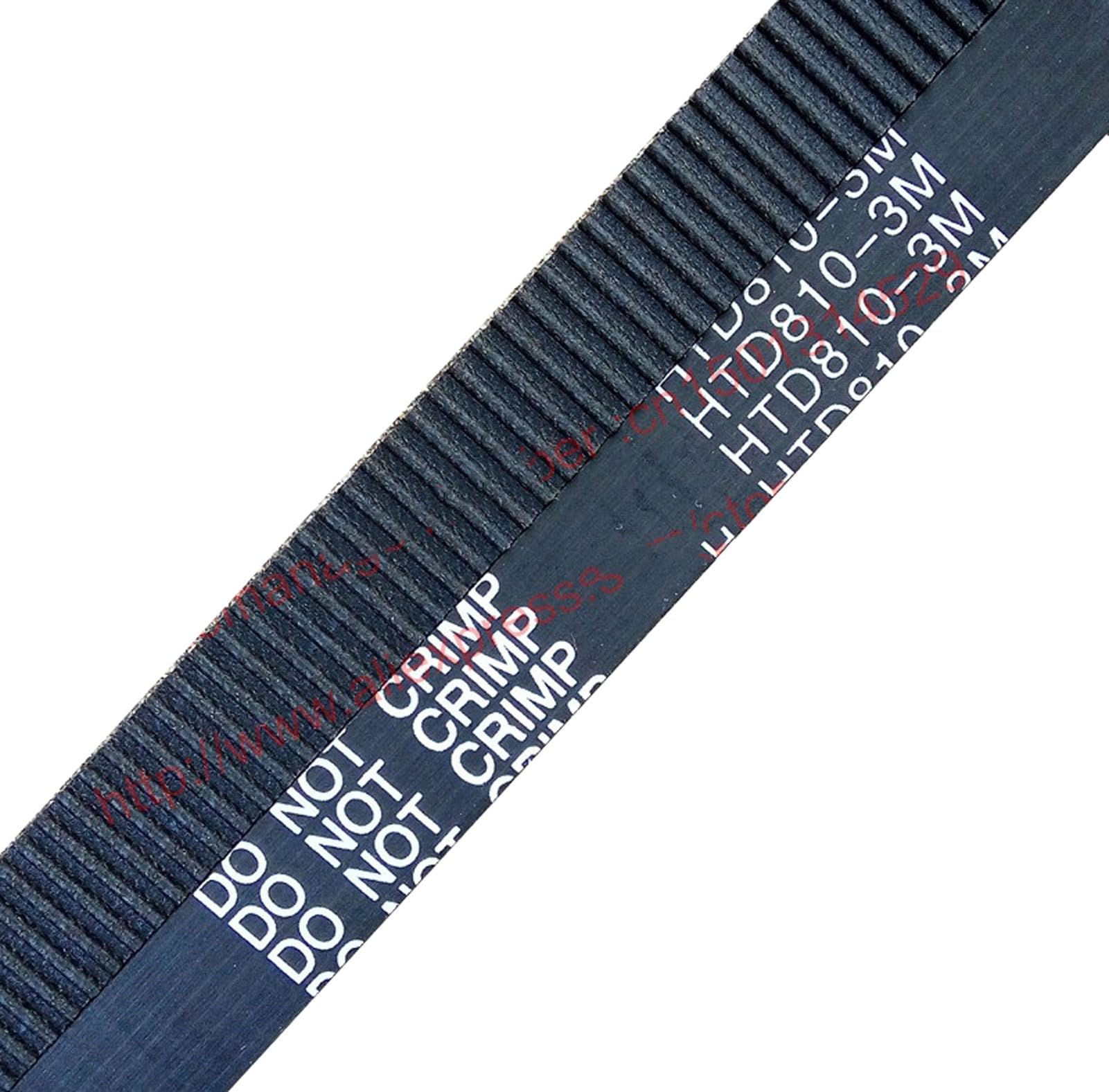 810-3M-15mm Lunghezza Cinghia dentata 810mm Larghezza 15mm 20mm 18mm Passo 3mm Gomma Neoprene Anello Chiuso 810 HTD 3M 15 (Size : Width 20mm)