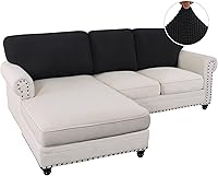 Vista 431 de H.VERSAILTEX 2025 New Sectional Couch Covers 8 Pieces Stretch Sofa Covers for Sectional Sofa Set Separate L Shaped Couch Cover for Both Left/Right