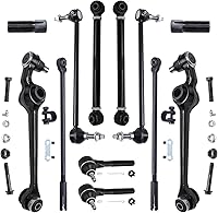 Vista 113 de Detroit Axle - Kit de suspensión completo de 12 unidades para Dodge Ram 1500 4x4 solamente - 2 brazos de control superiores y rótulas, 2 rótulas