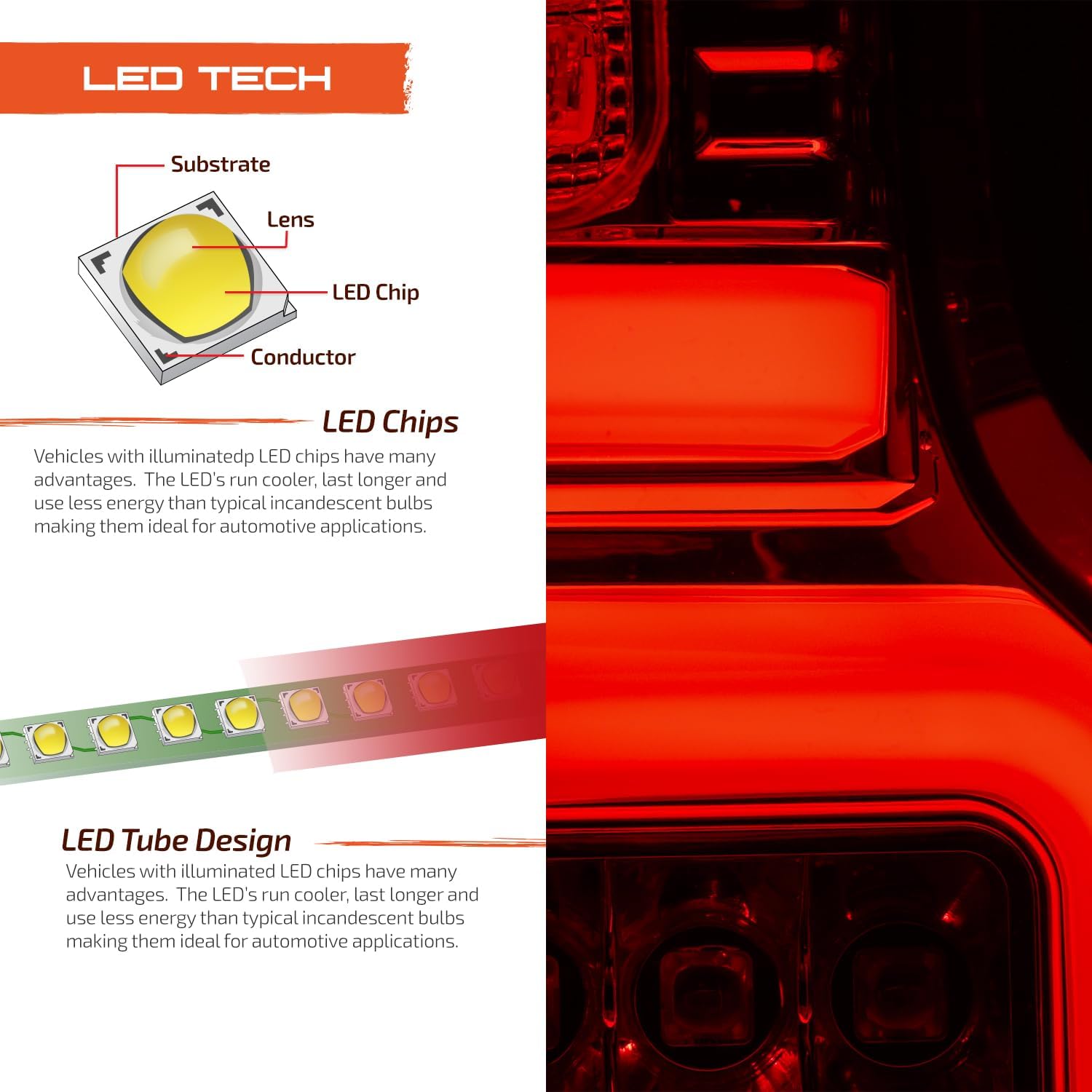 AKKON - Fits 2019-2022 Chevy Silverado 1500 | 2021 2500HD/3500HD New [Halogen Type] Chrome Tail Light Brake Lamp Pair Left+Right
