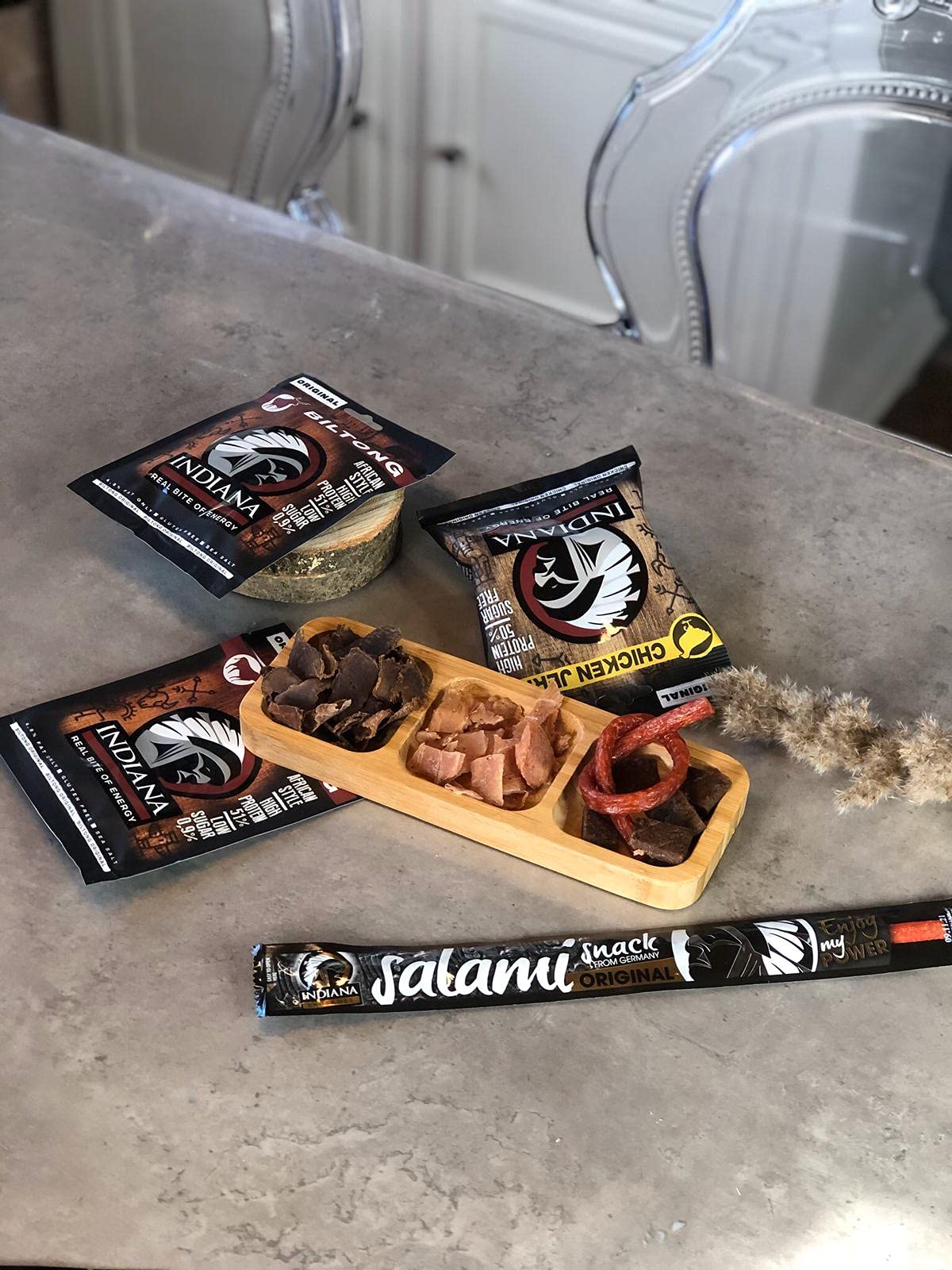 Geschenkbox Indiana Jerky 10er Mix, High Protein, No Sugar