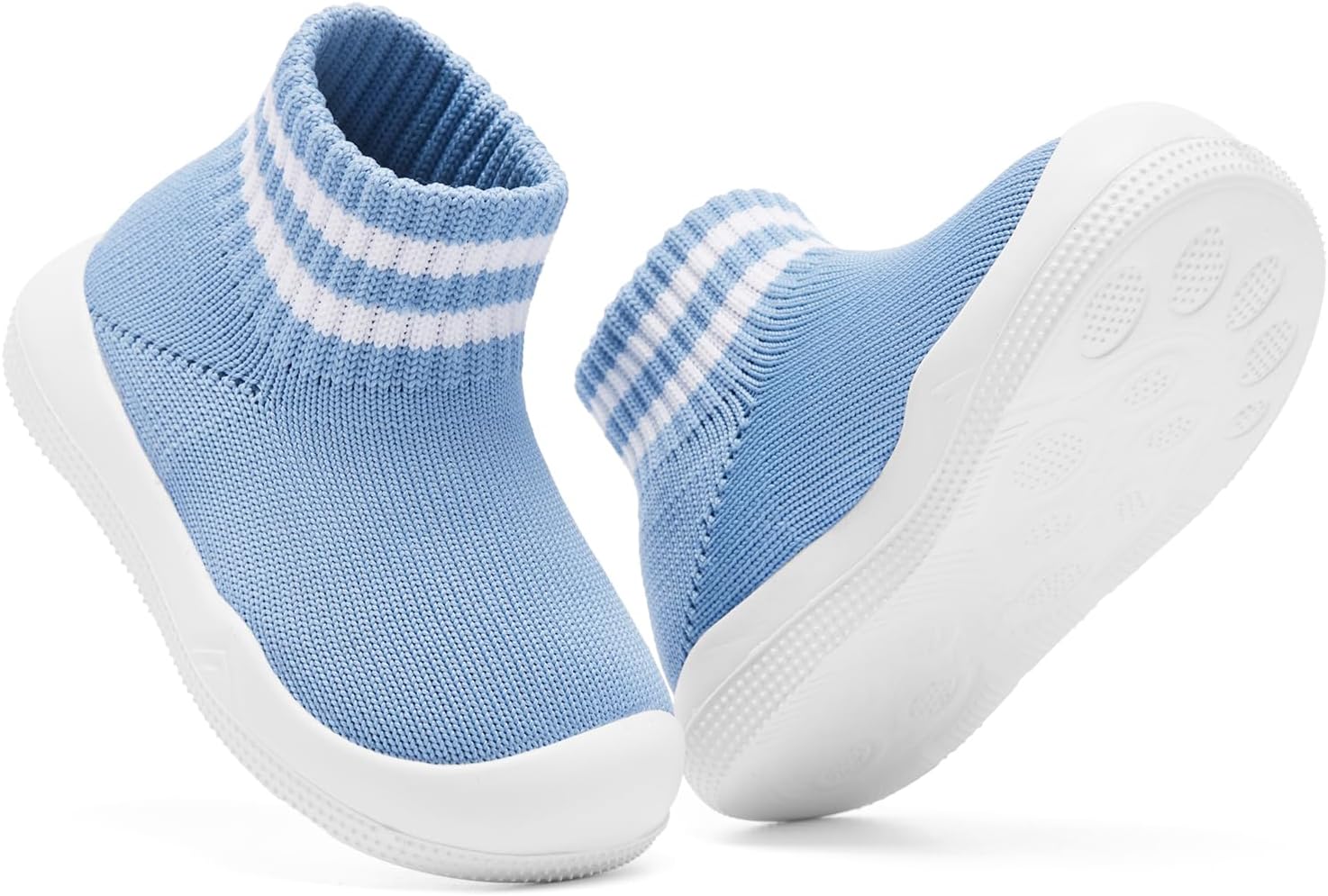 Engtoy Baby Shoes Boys Girls Sock Shoes Slippers Baby Walking Shoes Baby Slip On Sneakers Infant Non-Slip Breathable Slippers with Soft Rubber Sole - Image 3