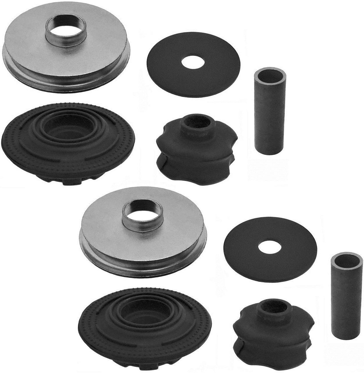 Pair Set of 2 Rear Upper Suspension Shock Mounting Kit For Chevrolet Spark L4 1.2 FWD 2013-2015