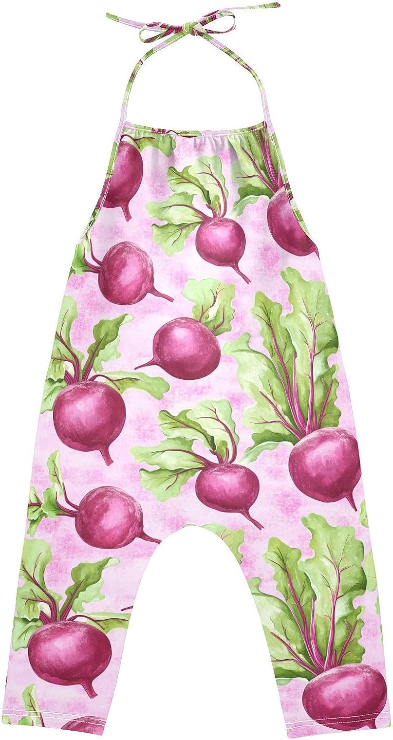 Beetroots Toddler Girl Clothes Sleeveless Romper Jumpsuit for Girls Summer One Piece Romper Pants Size 1-6T