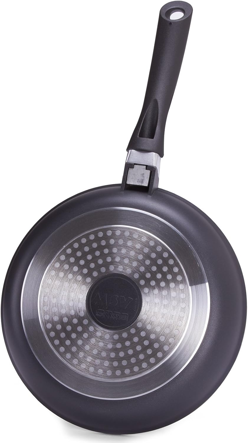 MSV CAST Aluminium FRYINGPAN Stone Coating 28 CM, Black