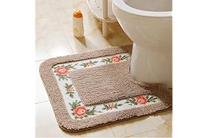 Luxurious Floral Ukeler Rug: Enhance Your Bathroom Experience