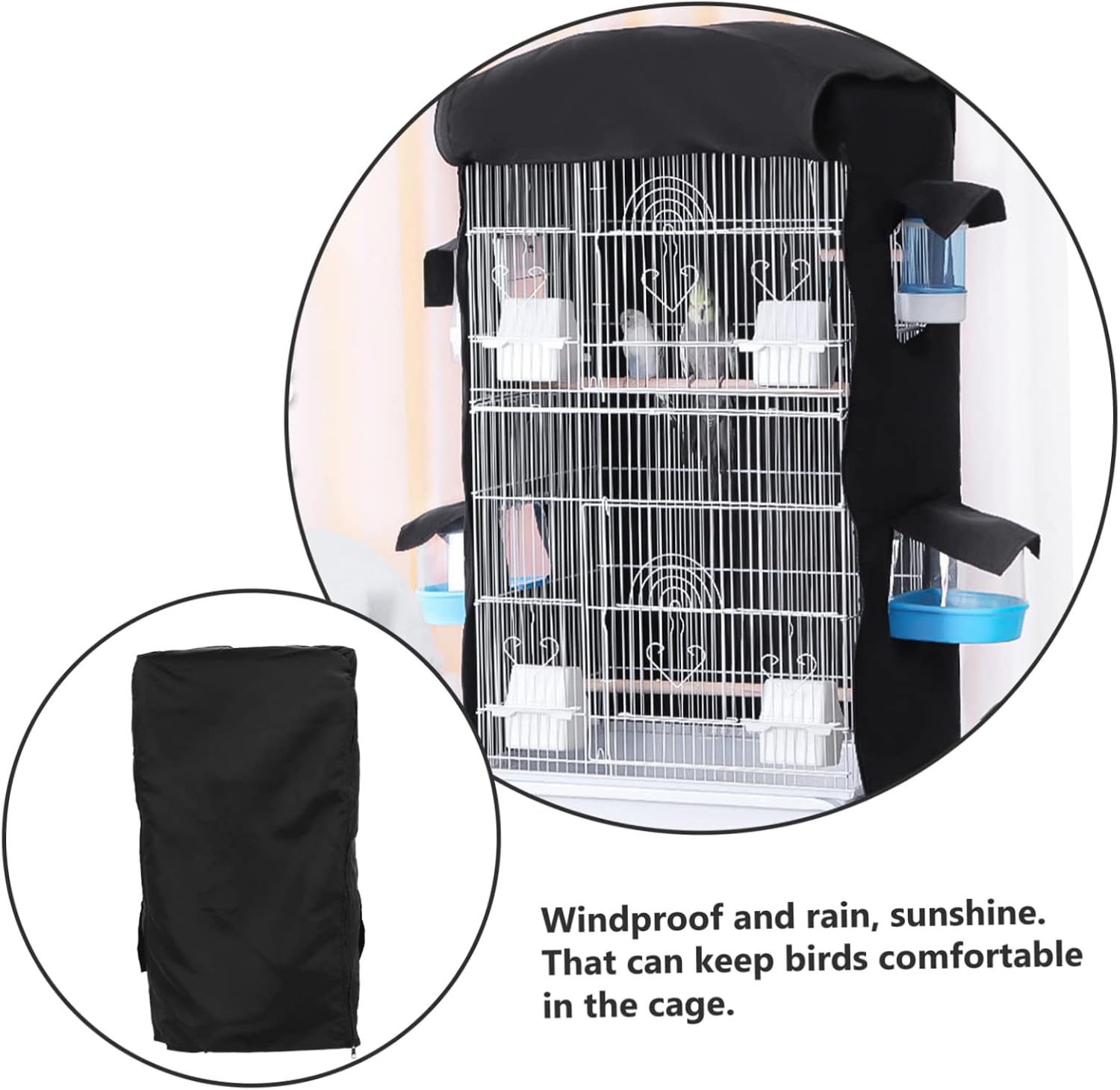 BESPORTBLE Birdcage Protector Cover Durable Windproof Dust Bird Cage Cover for Parrots Comfortable Breathable Material for Bird Lovers