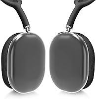 Vista 2 de kwmobile Fundas compatibles con Apple AirPods Max, 2 fundas protectoras para los oídos, transparente
