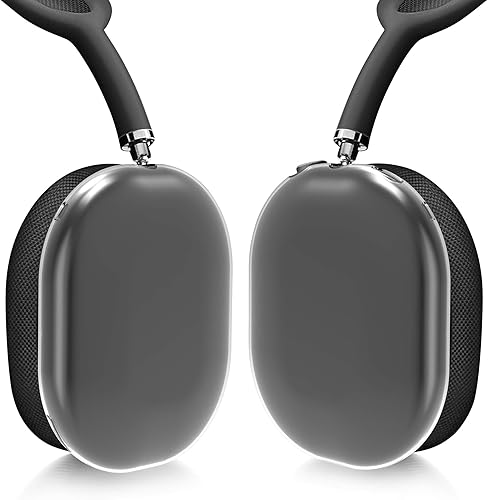 Miniatura 2 de kwmobile Fundas compatibles con Apple AirPods Max, 2 fundas protectoras para los oídos, transparente