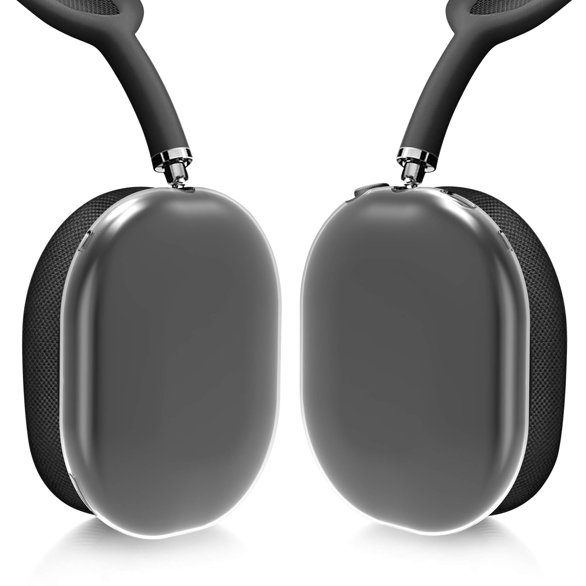 kwmobile Covers Compatible with Apple AirPods Max Case - 2X Ear Cup Cases Protectors Accessories - Transparent