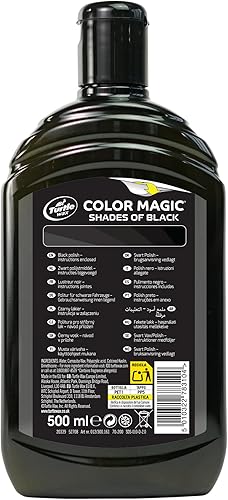 Miniatura 2 de Turtle Wax 52708 Color Magic Cera para Pintura de Coche Restaura Color y Brillo Negro 500 ml