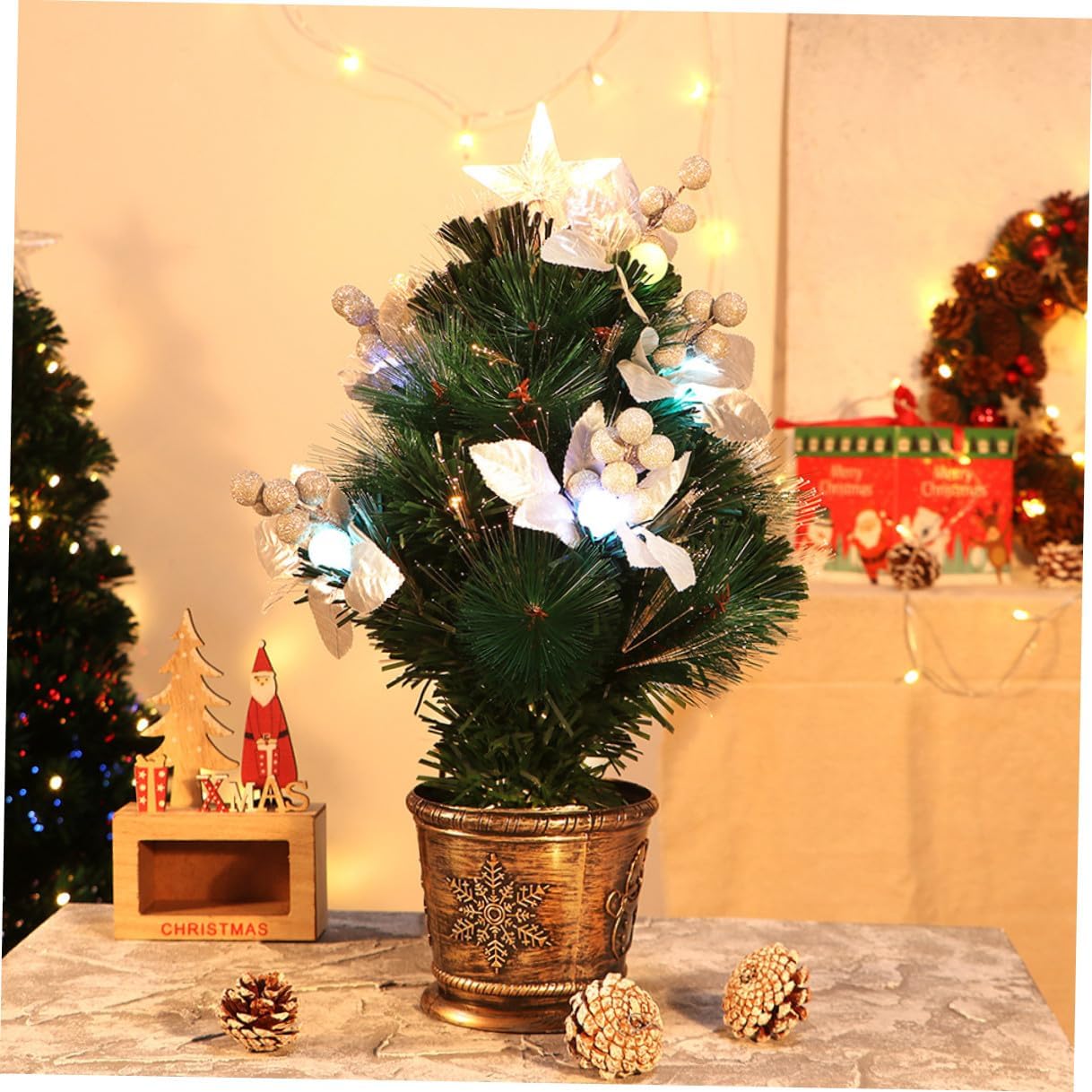 Alipis Plastic Christmas Tree Stand Fixed Bucket Reusable Xmas Tree Base Holder for Holiday Decoration