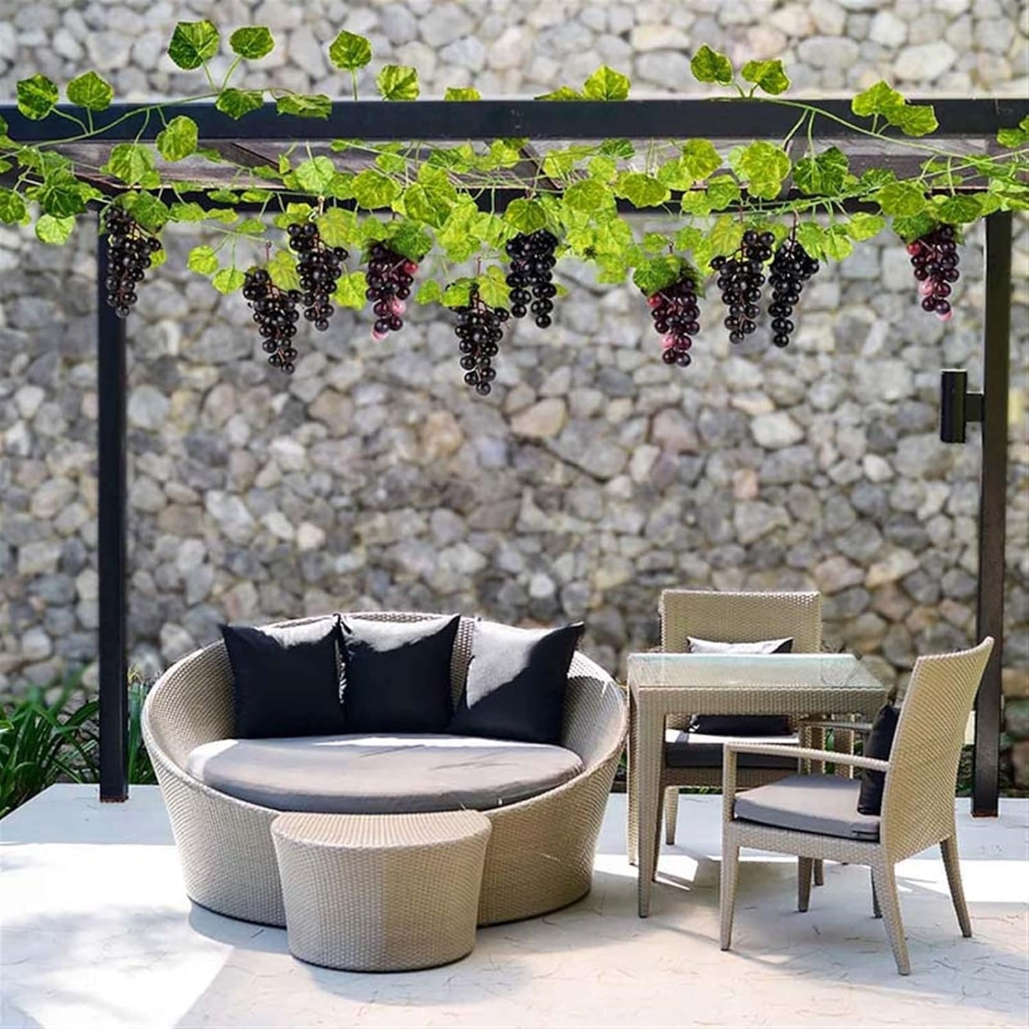 CAREG Decorative Artificial Grapes Fake Fruits Table Decoration Fruits Hanging Ornaments