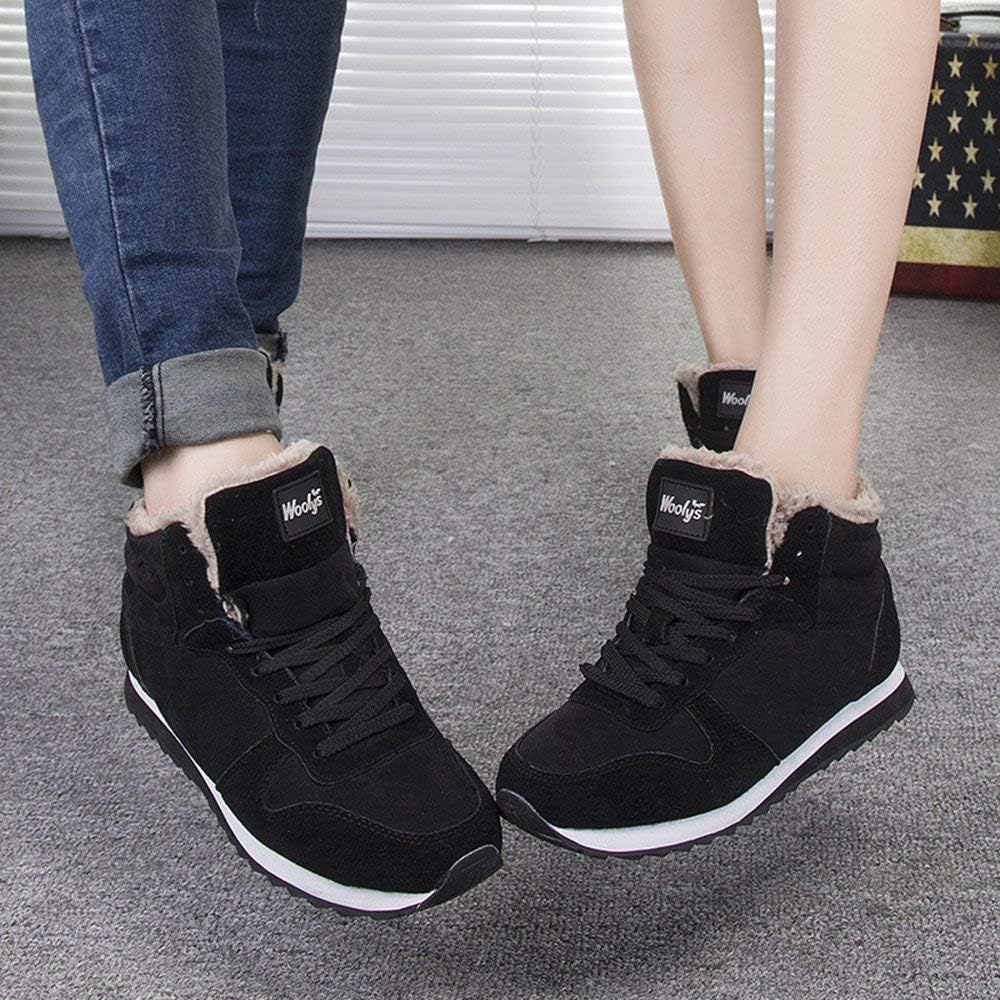 [Ｍｉｎｅｓａｍ] スノーシューズ レディース ボアスニーカー メンズ 冬用 防寒靴 裏起毛 通勤 カジュアル スニーカー 男女兼用