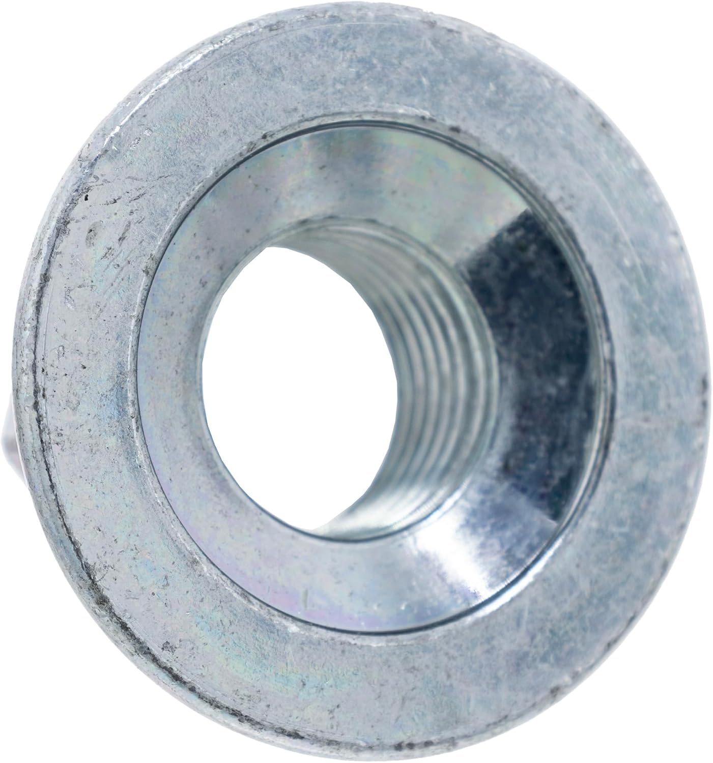 Bottom view of the MTD 712-0700 Flange Nut, highlighting the integrated flange.