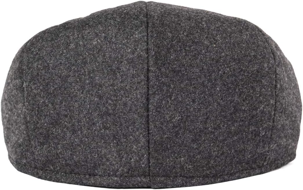 Men Wool Blend Ivy Newsboy Cap Tweed Gatsby Cabbie Flat Hat - Image 6