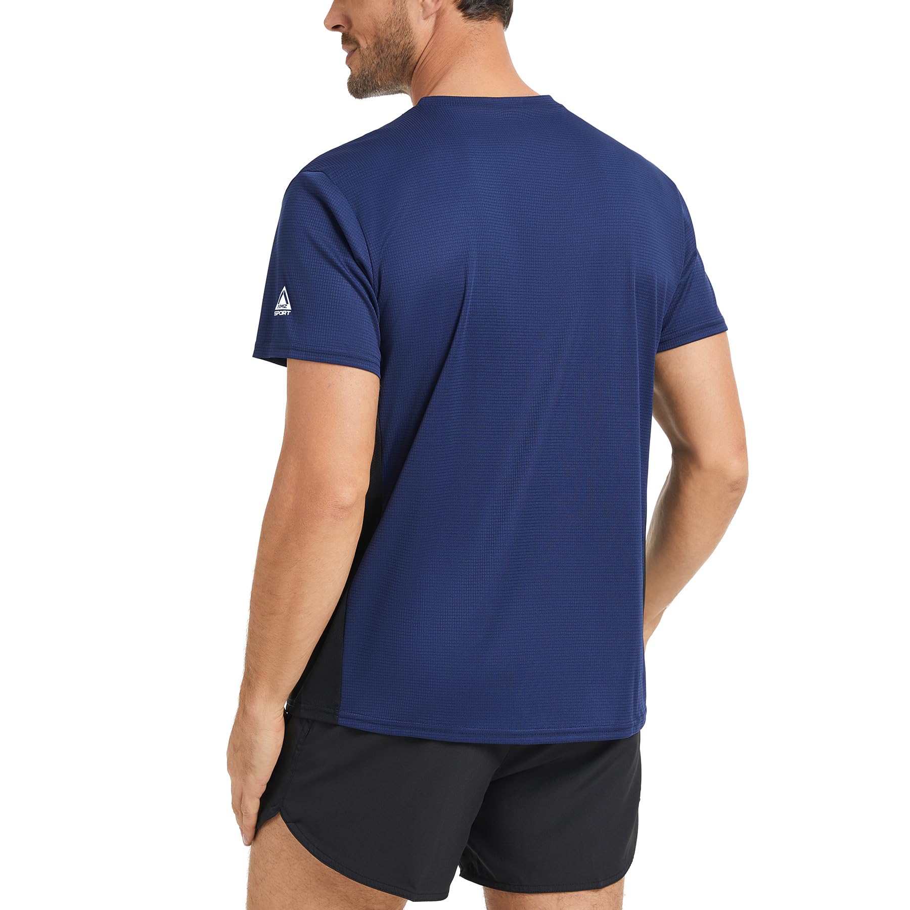 Lot de 1, 3 ou 5 T-Shirt de Sport Homme à Manches Courtes Respirant et à Séchage Rapide pour Course, Entraînement, Fitness